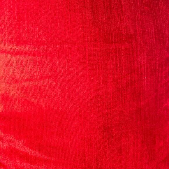 Pier 1 Red Velvet Throw Pillow Set of 2 Glam Accent Square Removeable Zip Cover - Picture 9 of 11